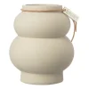 Ernst stengodsvas kurvig 21,5 cm, Beige