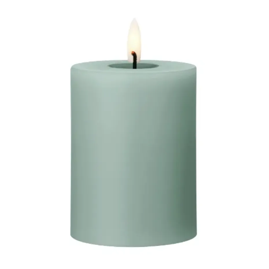 ester & erik blockljus LED, 67 Jade stone, 10 cm