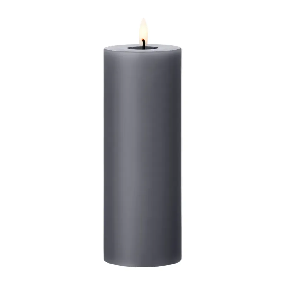 ester & erik blockljus LED, 74 Dark Slate, 20 cm