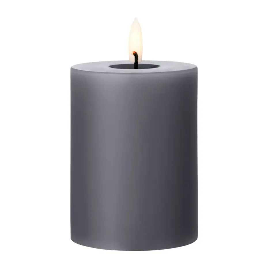ester & erik blockljus LED, 74 Dark Slate, 10 cm