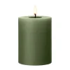ester & erik blockljus LED, 70 Green Soil, 10 cm