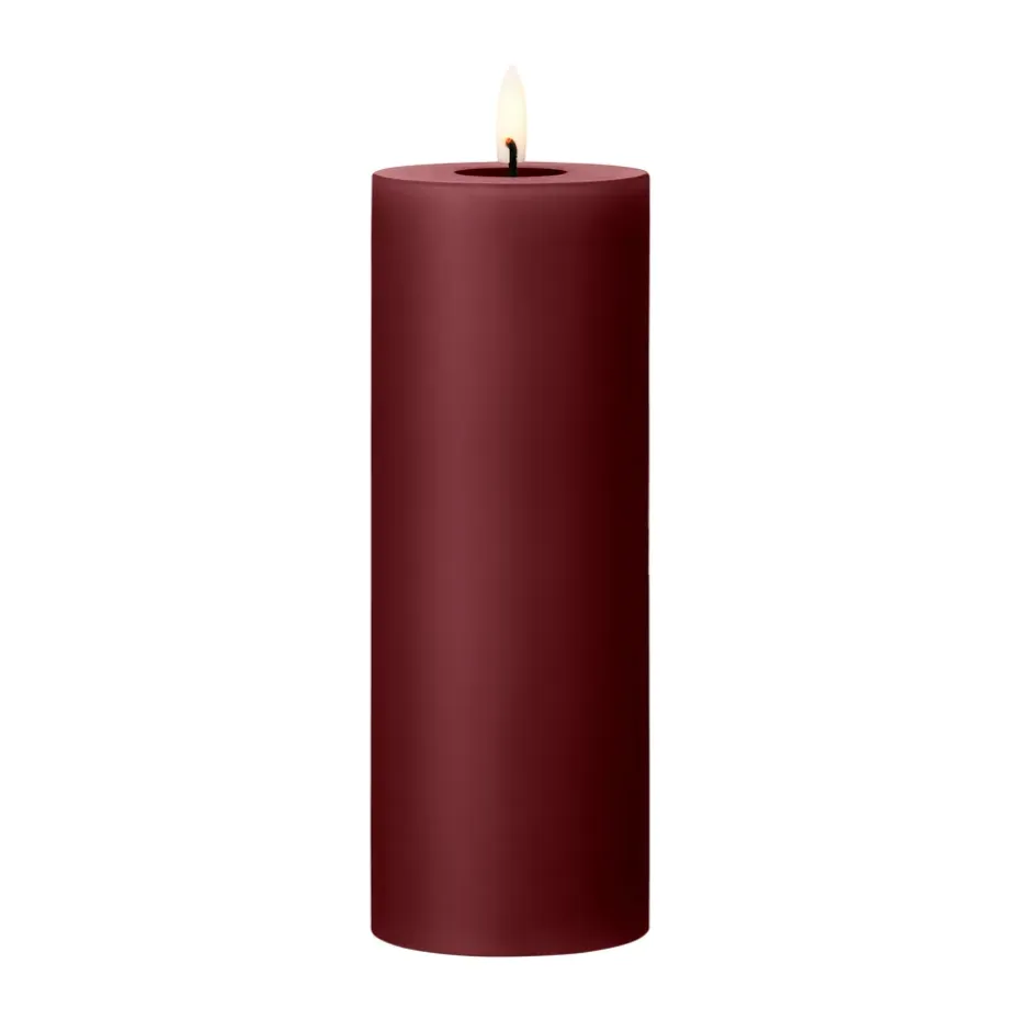 ester & erik blockljus LED, 44/2 Deep Wine, 20 cm