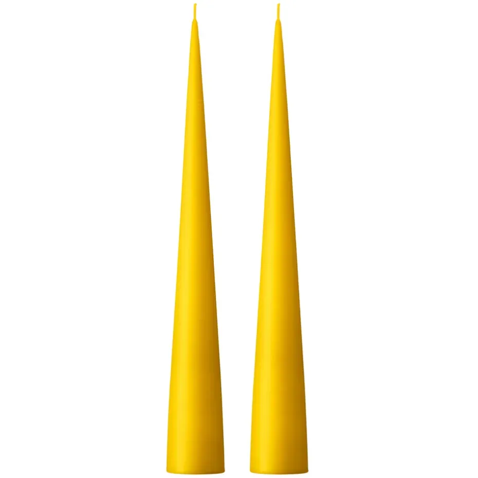 ester & erik konljus 37 cm 2-pack matt, Mörkgul 15/2
