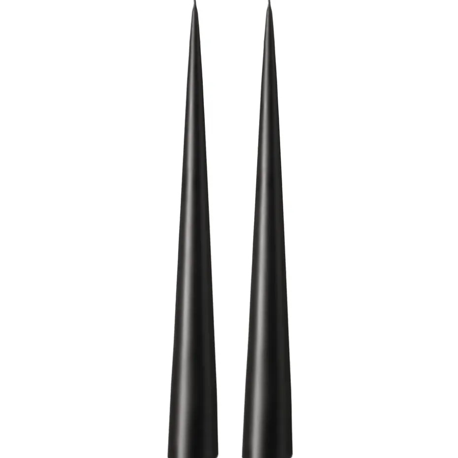 ester & erik konljus 37 cm 2-pack matt, Raw black 75