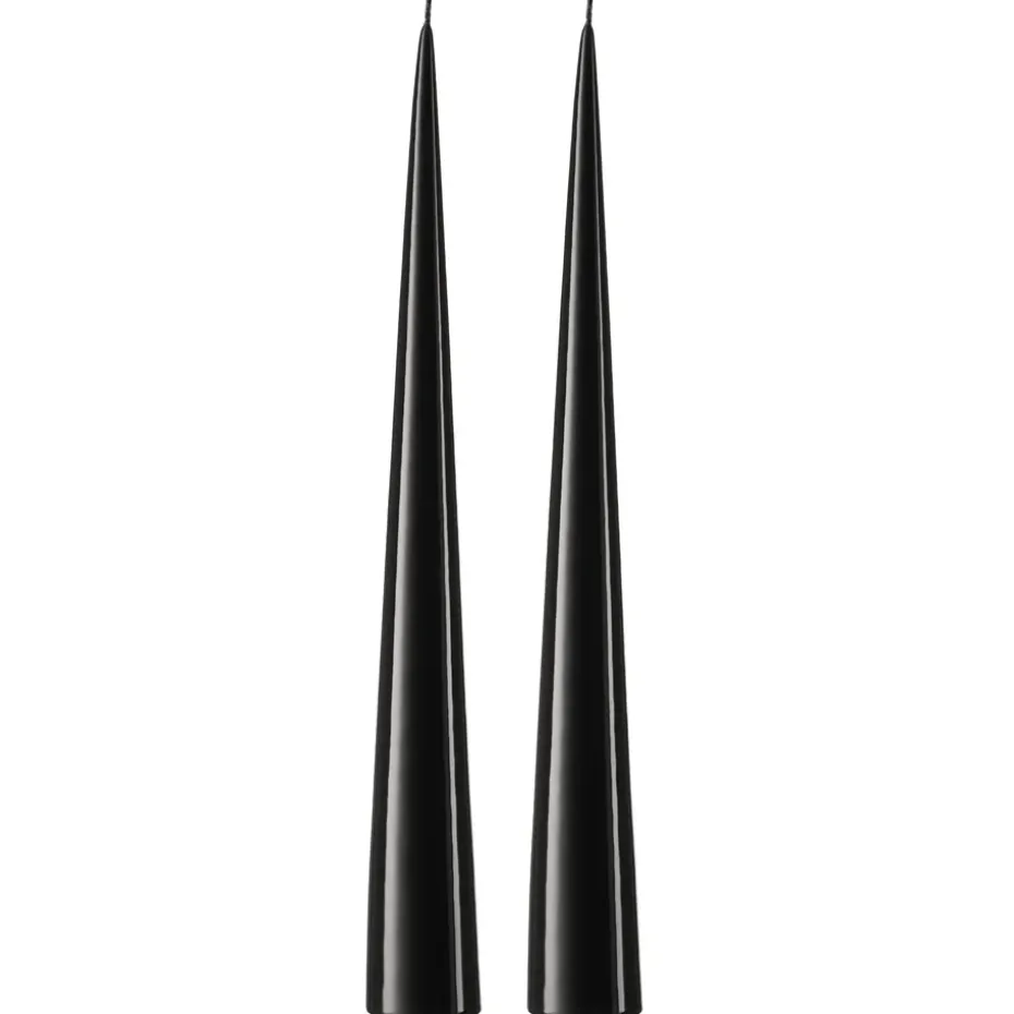ester & erik konljus 37 cm 2-pack lackad, Raw black 75-0