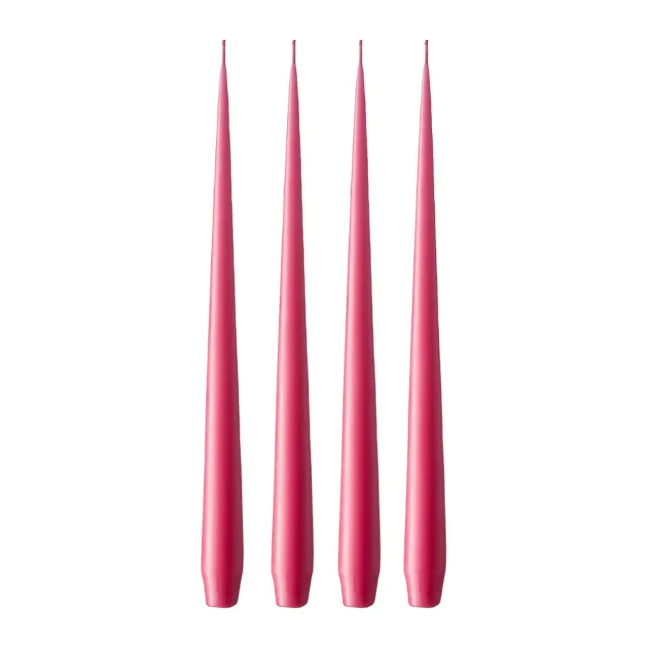 ester & erik ljus 4-pack matt, Deep pink 41/2, 42 cm