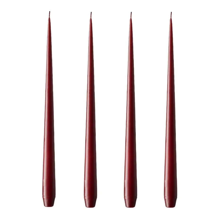 ester & erik ljus 4-pack matt, Wine, 32 cm