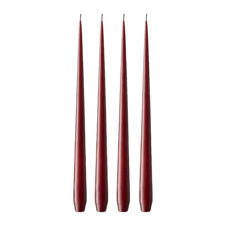 ester & erik ljus 4-pack matt, Deep wine 44/2, 42 cm