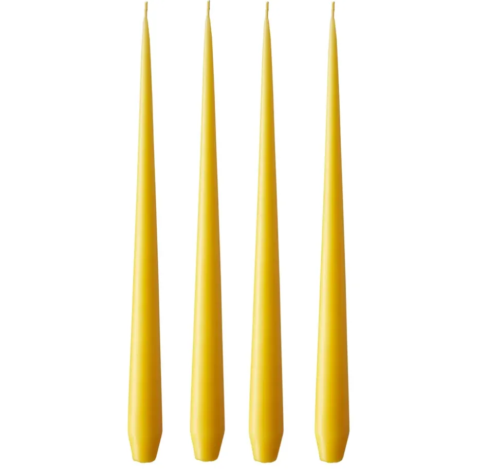 ester & erik ljus 4-pack matt, dark Lemon drop 15/2, 32 cm