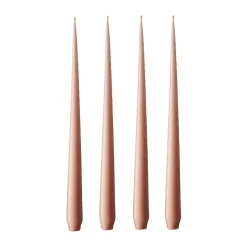 ester & erik ljus 4-pack matt, rosy caramel, 42 cm