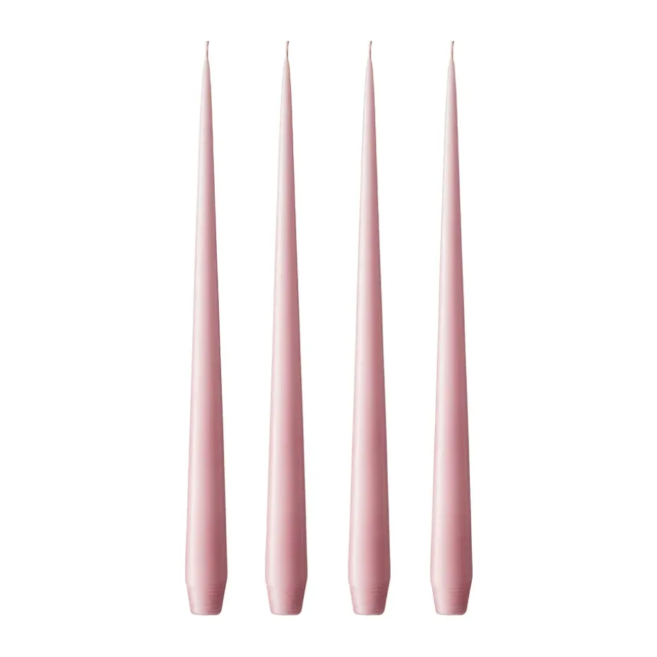 ester & erik ljus 4-pack matt, old rose, 42 cm