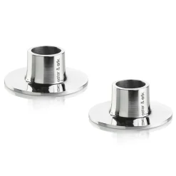 ester & erik ljusstake blank 2-pack, Rosfritt stål