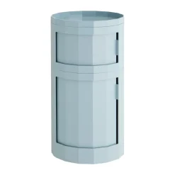 Facet Cabinet 110 sidobord, Misty blue
