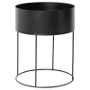 Ferm Living plant box rund, svart