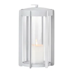 Firefly lanterna ljuslykta 25 cm, Soft Grey