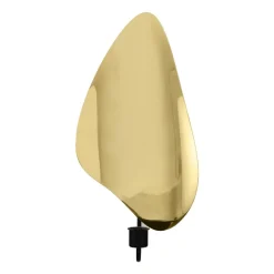 Flambeau ljusstake vägg 34 cm, Black-polished brass
