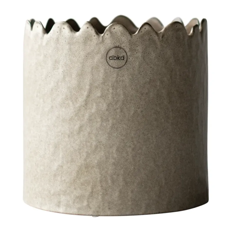 Flowery kruka Ø16 cm, Beige