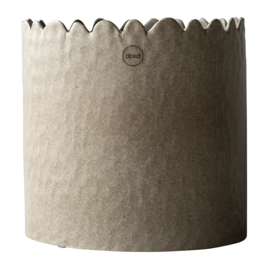 Flowery kruka Ø20 cm, Beige