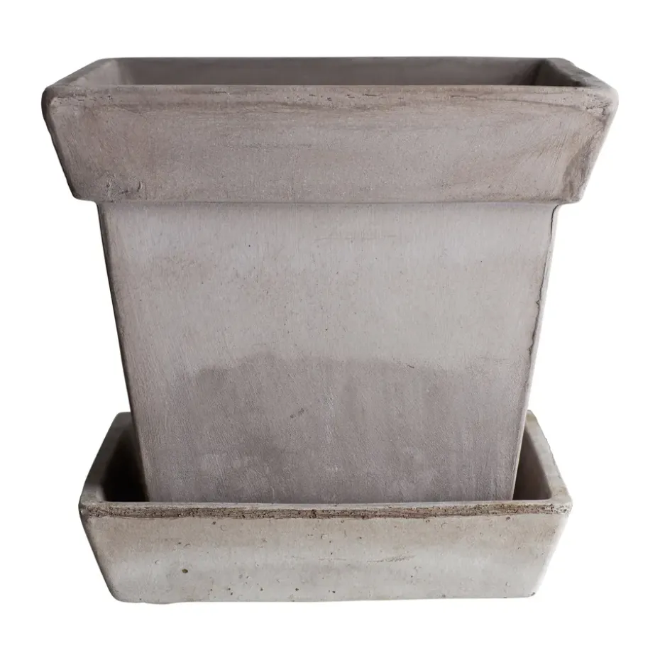 Gaia raw kruka, Grey, 21x21 cm