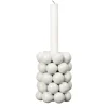 Globe ljusstake 13,5 cm, Vit