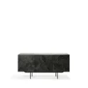 Graphic sideboard, Teak svart 3 dörrar