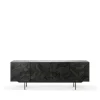 Graphic sideboard, Teak svart 4 dörrar