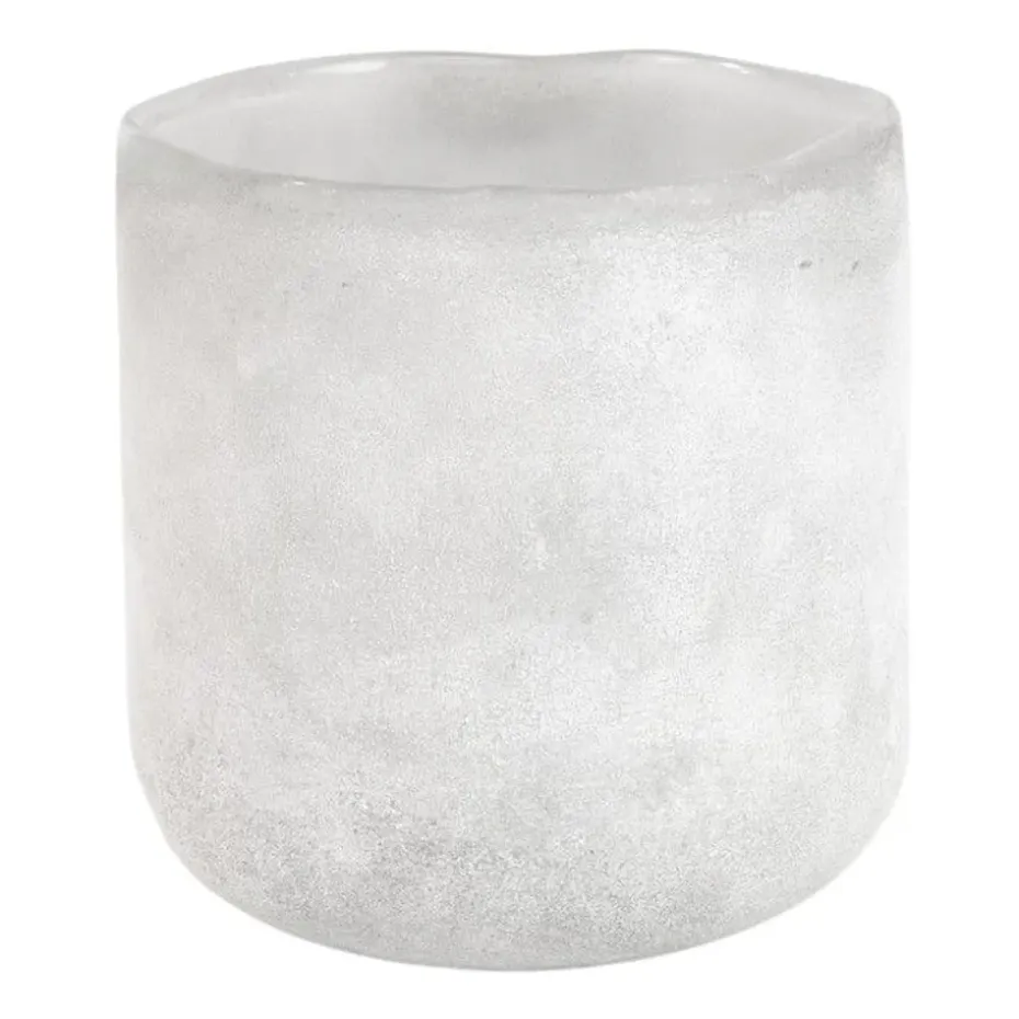 Halde ljuslykta 10 cm, Vit