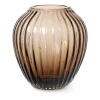 Hammershøi glasvas 14 cm, Valnöt