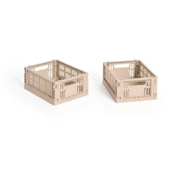 HAY Colour Crate Mini 13x17 cm 2-pack, Powder