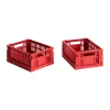 HAY Colour Crate Mini 13x17 cm 2-pack, Red