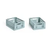 HAY Colour Crate Mini 13x17 cm 2-pack, Dusty blue