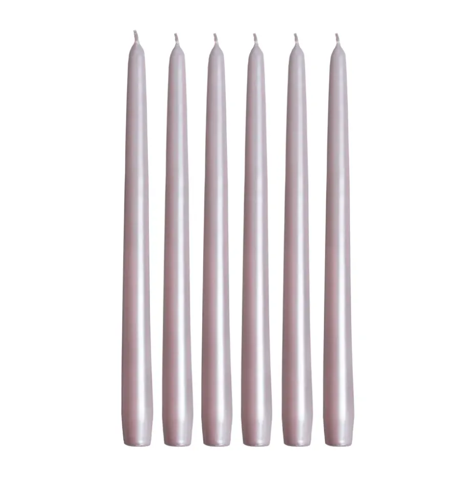 Herrgårdsljus 30 cm 6-pack, Dimrosa Pärla
