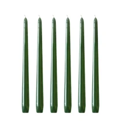 Herrgårdsljus 30 cm 6-pack, Mörkgrön