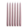 Herrgårdsljus 30 cm 6-pack, Rosa Metallic