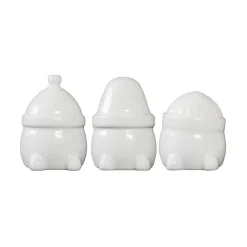 Hipster Triplets juldekoration 3-pack, Shiny white