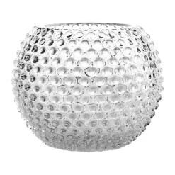 Hobnail Globe vas 24 cm, Crystal