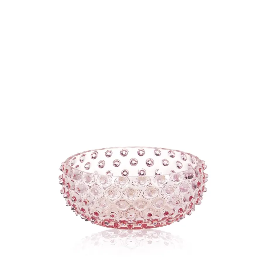 Hobnail Tapas skål 17 cm, Rosa