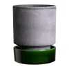 Hoff kruka, Ø16 cm, Raw Grey-Emerald Green