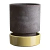 Hoff kruka, Ø16 cm, Raw Grey-Pale Yellow