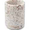 Humdakin Terrazzo tandborstmugg 10 cm, White-brown