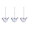 Iittala glasfågel, Klarblå, mini, 3-pack