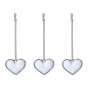 Iittala glashjärta, Klarblå, 5 cm, 3-pack
