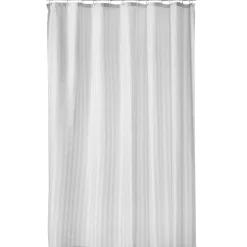 Jacquard duschdraperi vit, 180x200 cm