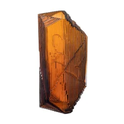Kartta glasskulptur 33 cm, Koppar