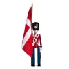 Kay Bojesen fanbärare med textilflagga, 50 cm