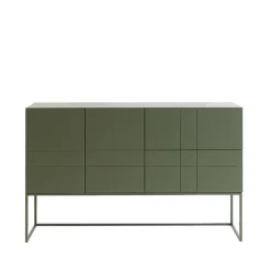 Kilt Light 137 sideboard, green khaki, 3 dörrar
