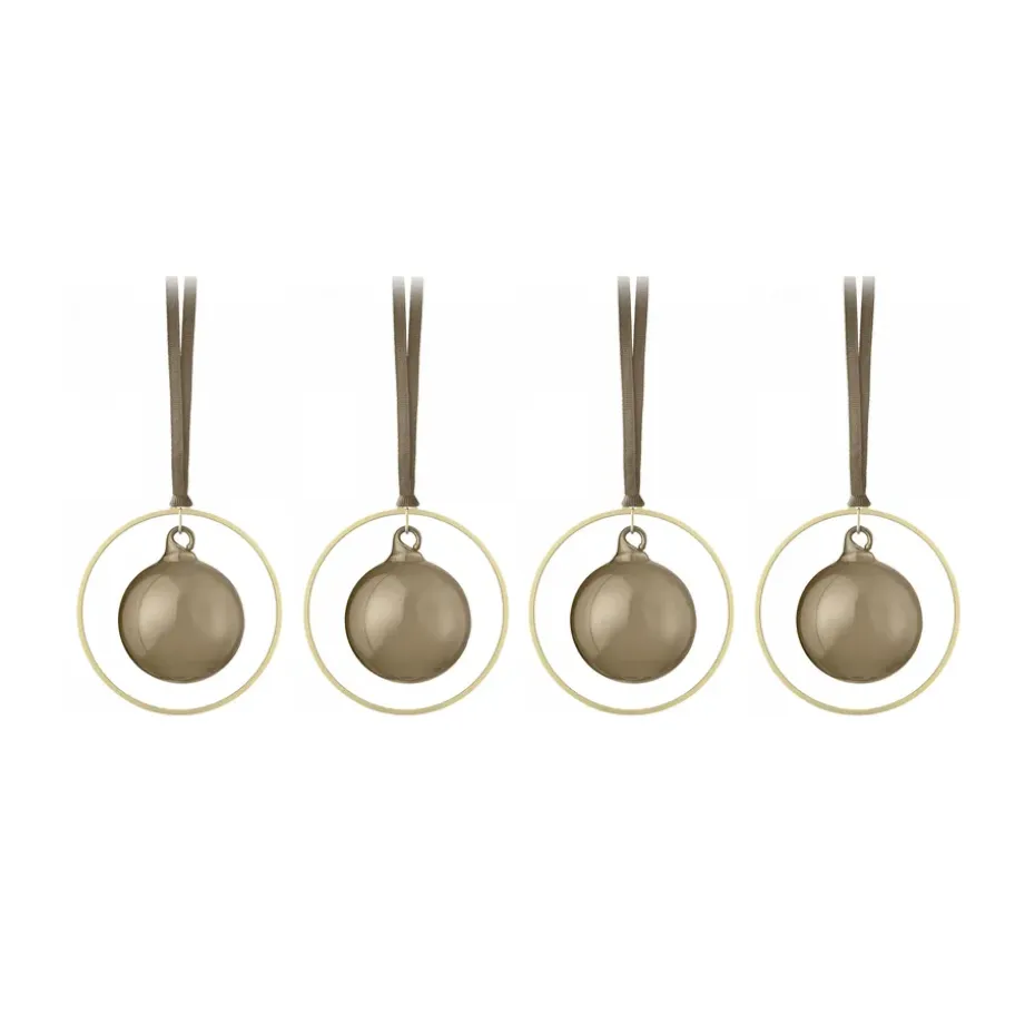 KITAI julgranskula 8,5 cm 4-pack, Coffee