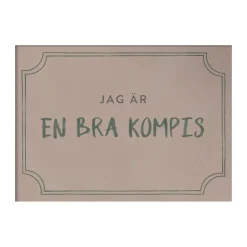 Kompisdiplomet poster 21x30 cm, Dusty rose