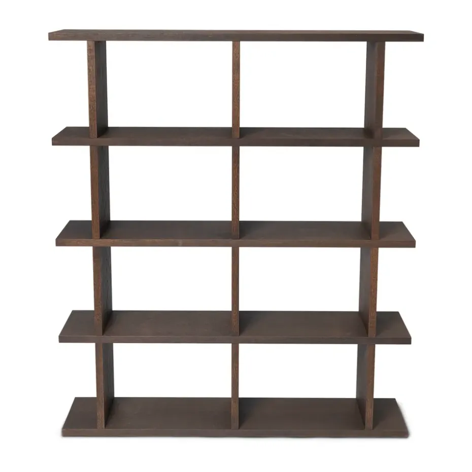 Kona bokhylla 2x4, Dark stained
