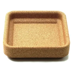 Korkskål till fyran ljusstake 16x16 cm, Brun